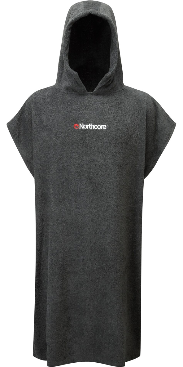 2025 Northcore Beach Basha Hooded Towel Changing Robe / Poncho NOCO24 - Grey