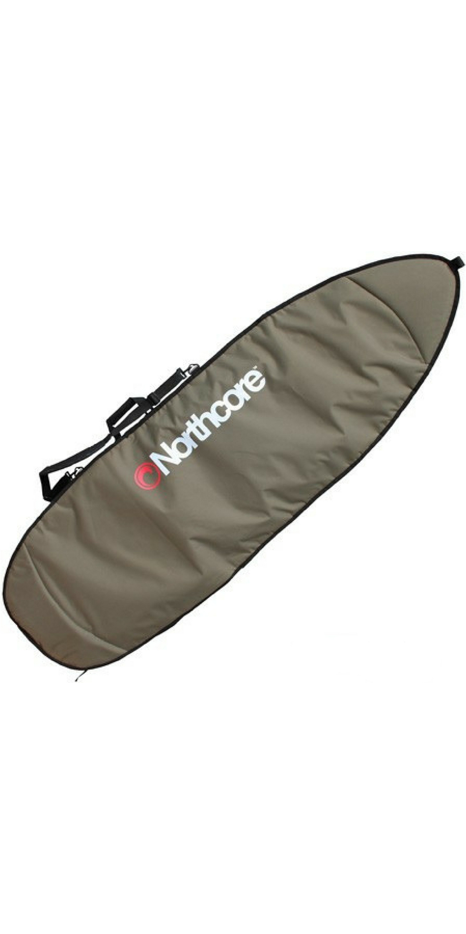 2025 Northcore Aircooled 6'0" Shortboard Surfboard Day / Travel Bag NOCO23A - Olive