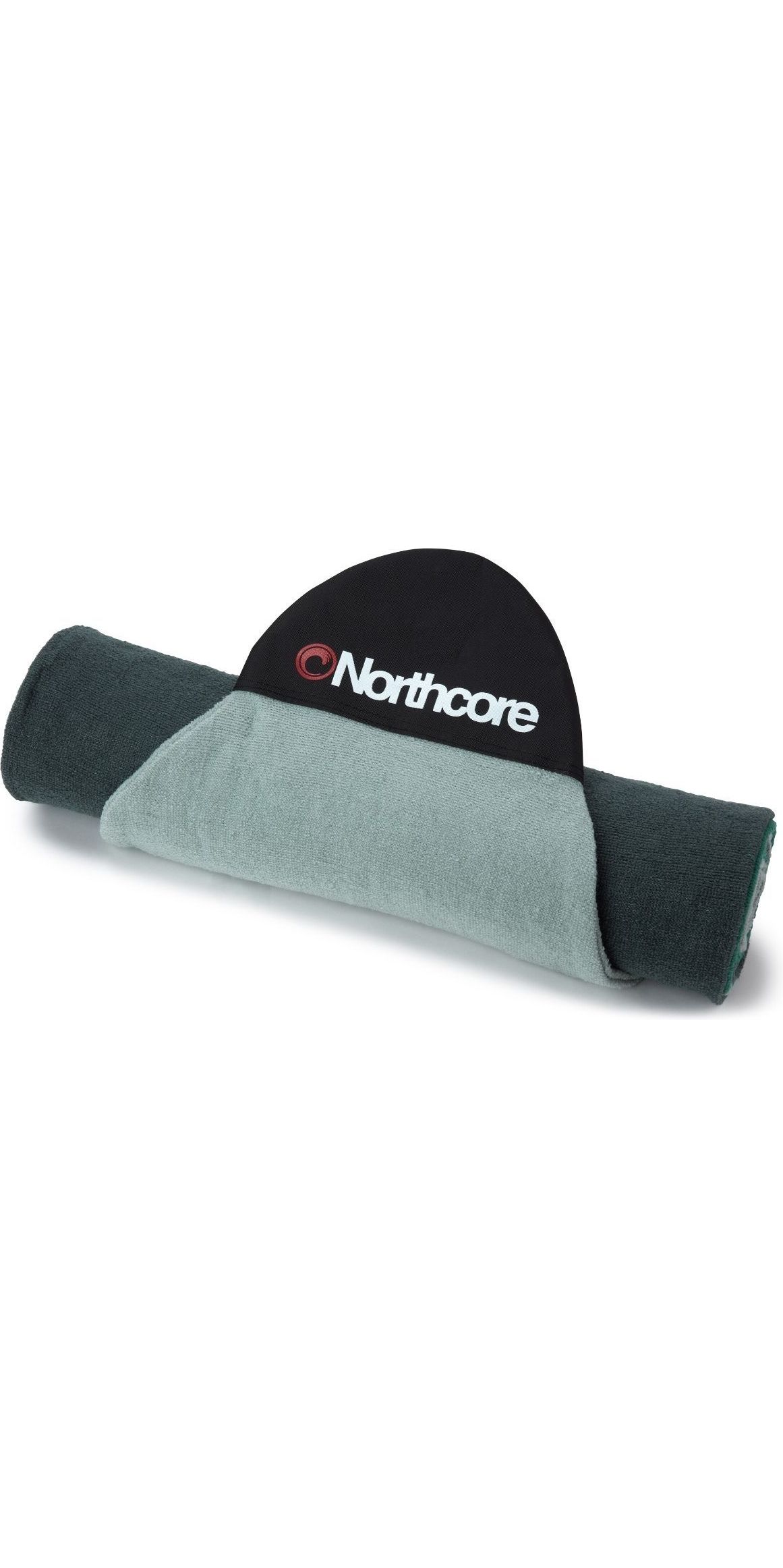 2025 Northcore Retro Stripe 7'6" Mini-Mal Surfboard Sock NOCO41B - Grey