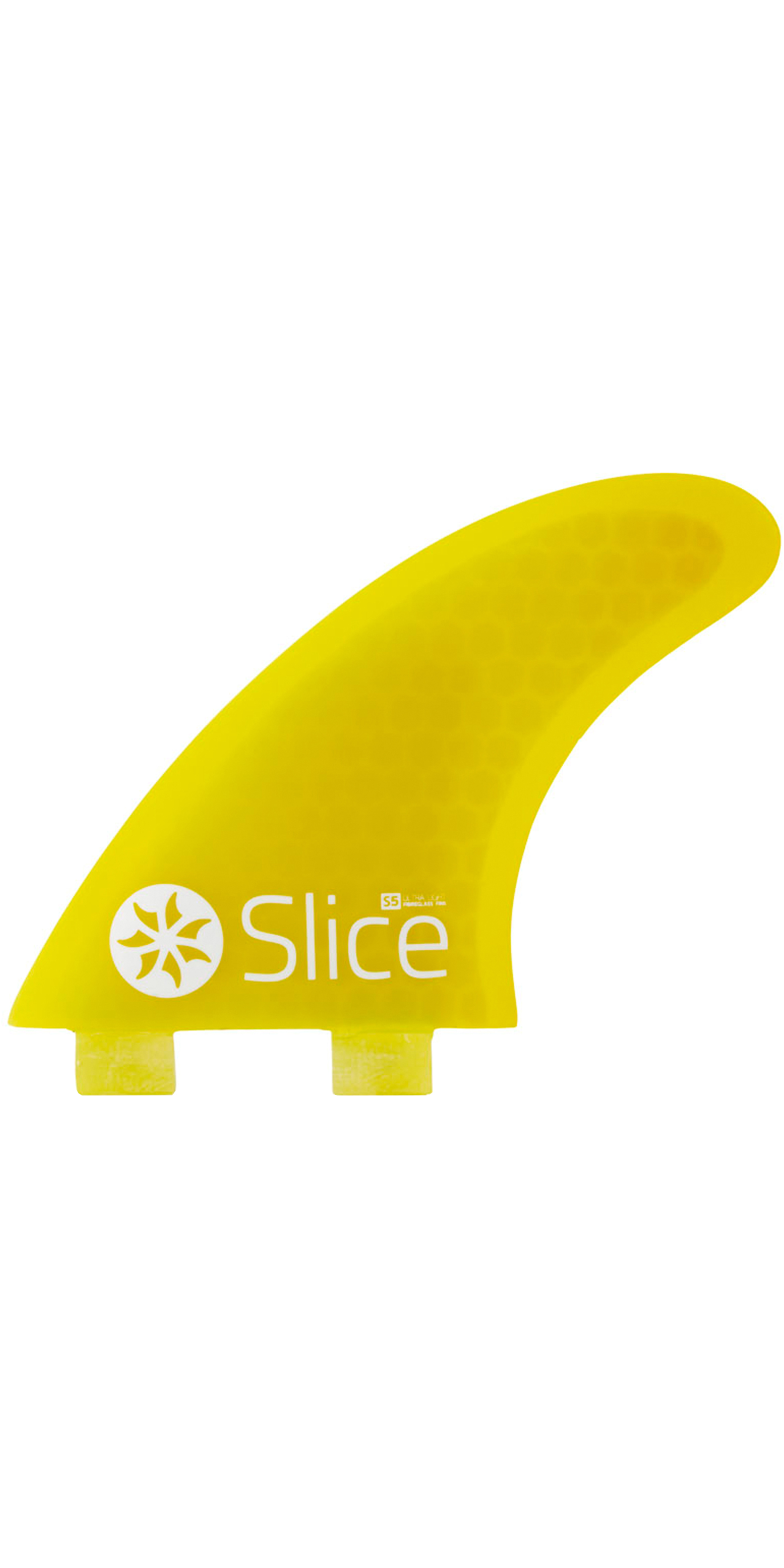 2025 Northcore Slice Ultra Light Hex Core S7 FCS Compatible Surfboard Fins SLI-03 - Yellow