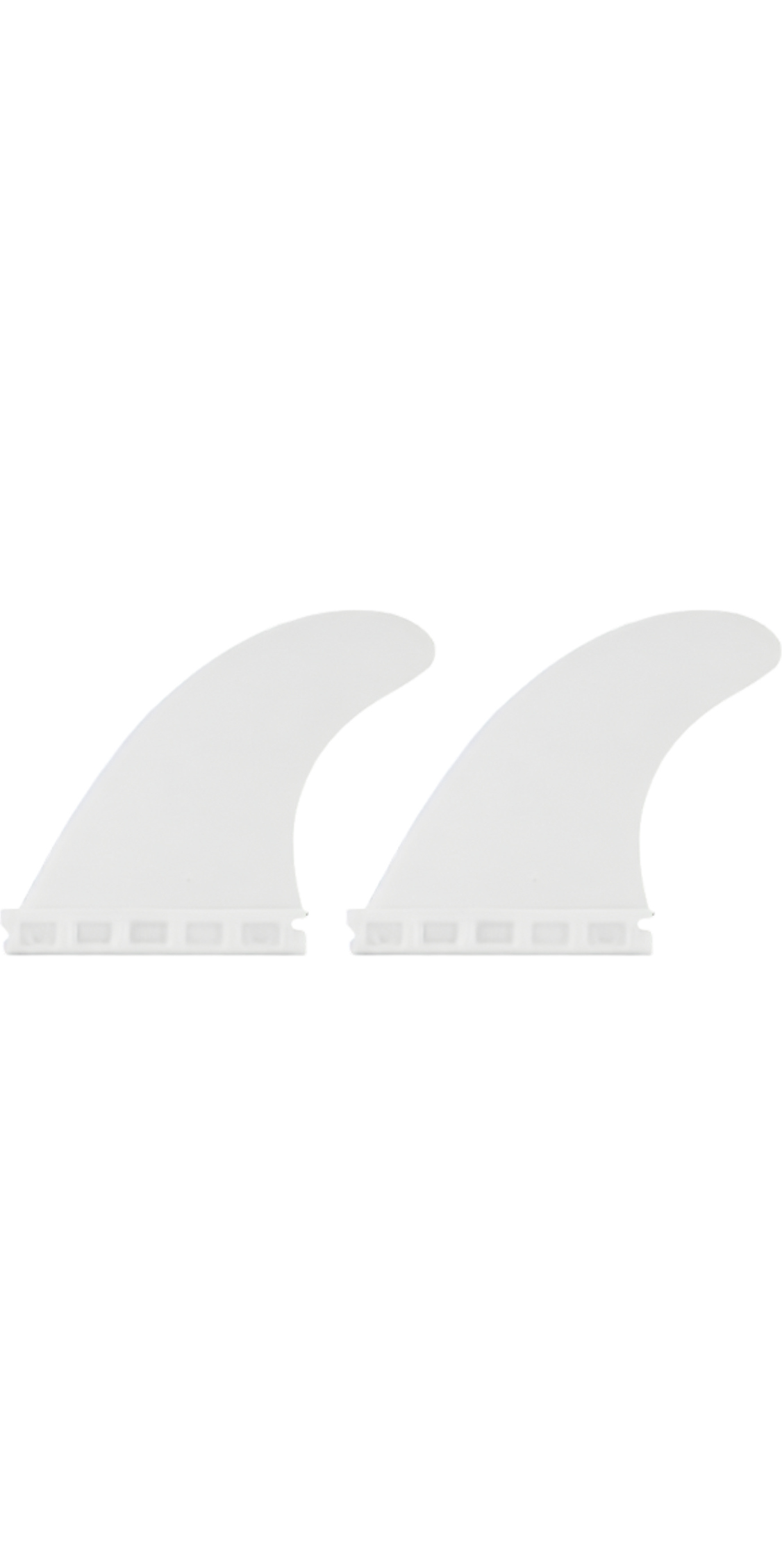 2025 Nothcore Nylon Composite Quad Fins Set BAS-Q3 - White
