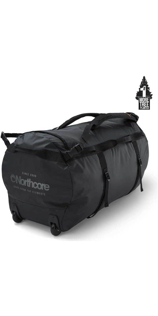 2025 Northcore Wheeled Duffle Bag 110L NOCO123D - Black / Grey